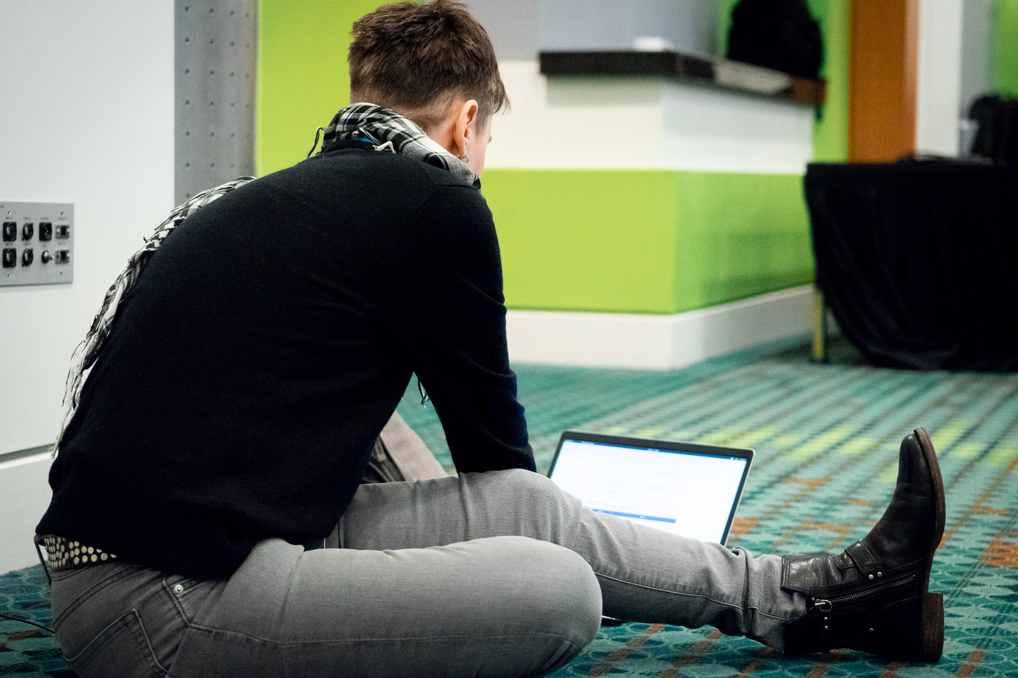Person on a laptop WCUS 2018