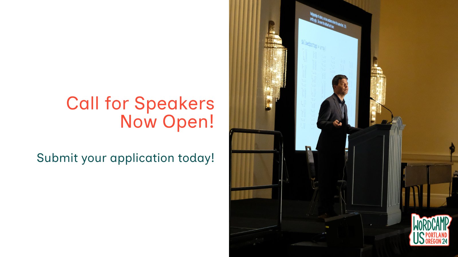 Apply to Speak at WordCamp US 2024 WordCamp US 2024