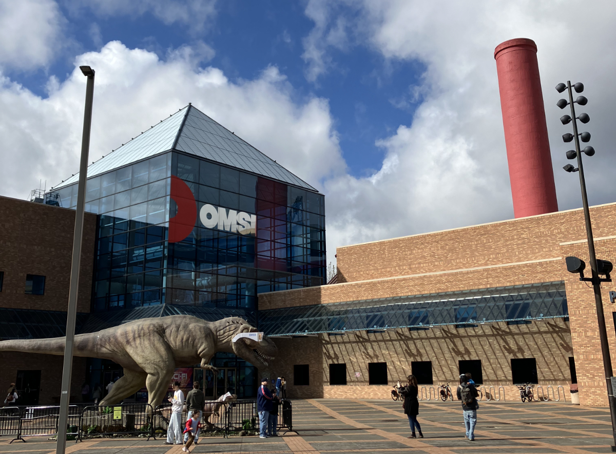 Facade of OMSI in Portland, Oregon