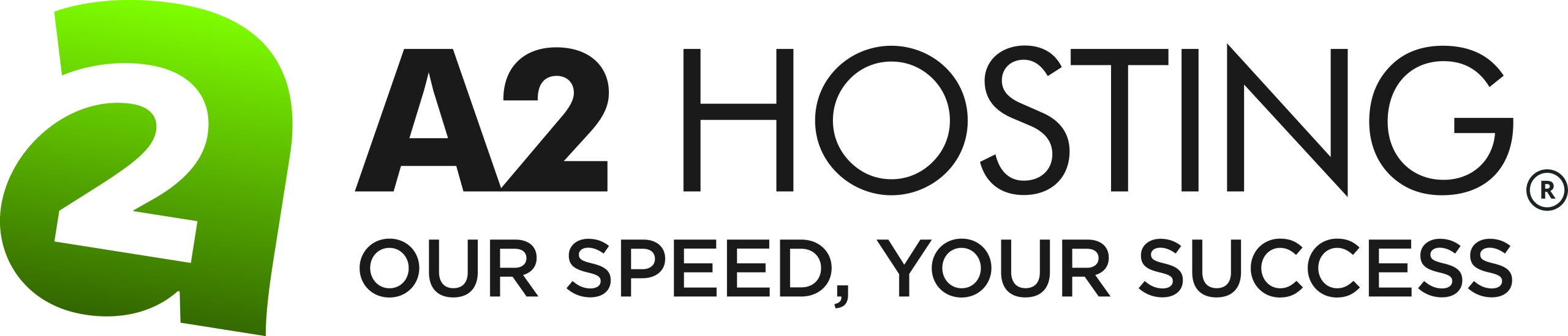 Logo for A2 Hosting Our Speed, Your Success