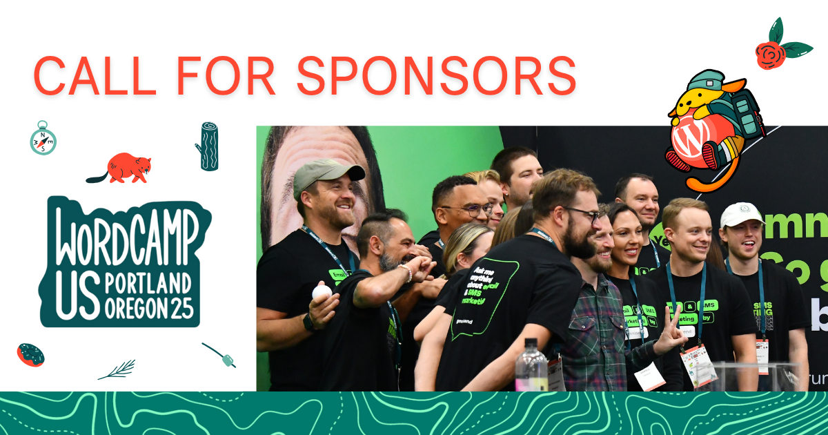 WordCamp US 2025 Call For sponsors website