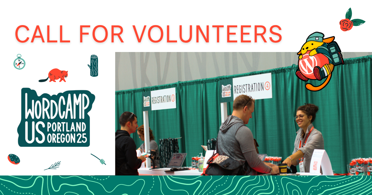 WordCamp US 2025 Call For volunteers website