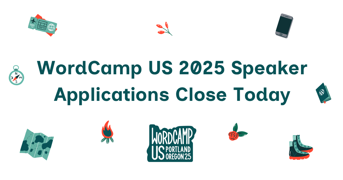 wordcamp us speaker applications 2025 closed