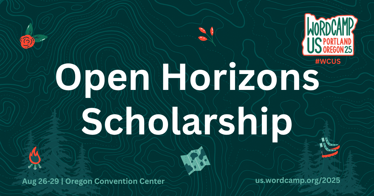 Text announcement about the Open horizons Scholarship