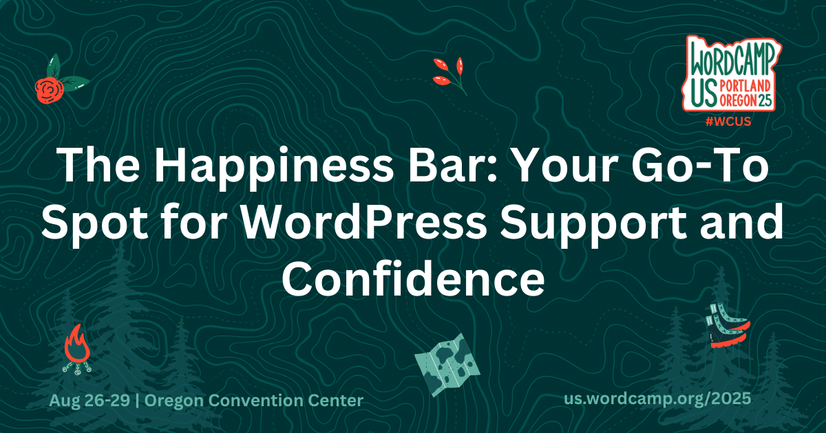 wordcamp happiness bar