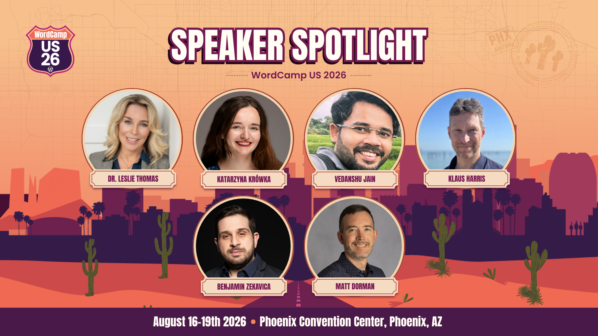 Fresh Ideas, Practical Skills: Meet the Eighth Wave of WordCamp US 2026 Speakers